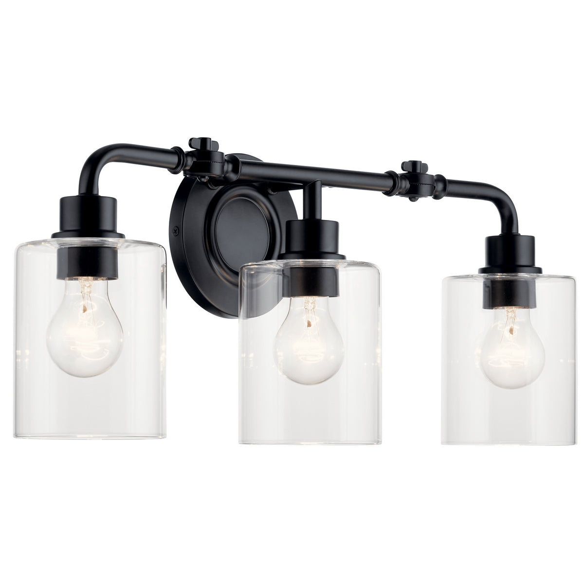 KICHLER 45666BK Gunnison 24" 3 Light Vanity Light Chrome
