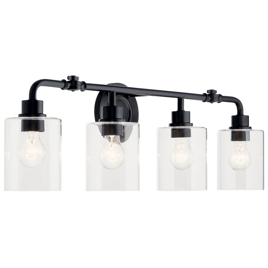KICHLER 45667BK Gunnison 33.75" 4 Light Vanity Light Chrome