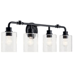 KICHLER 45667BK Gunnison 33.75" 4 Light Vanity Light Chrome