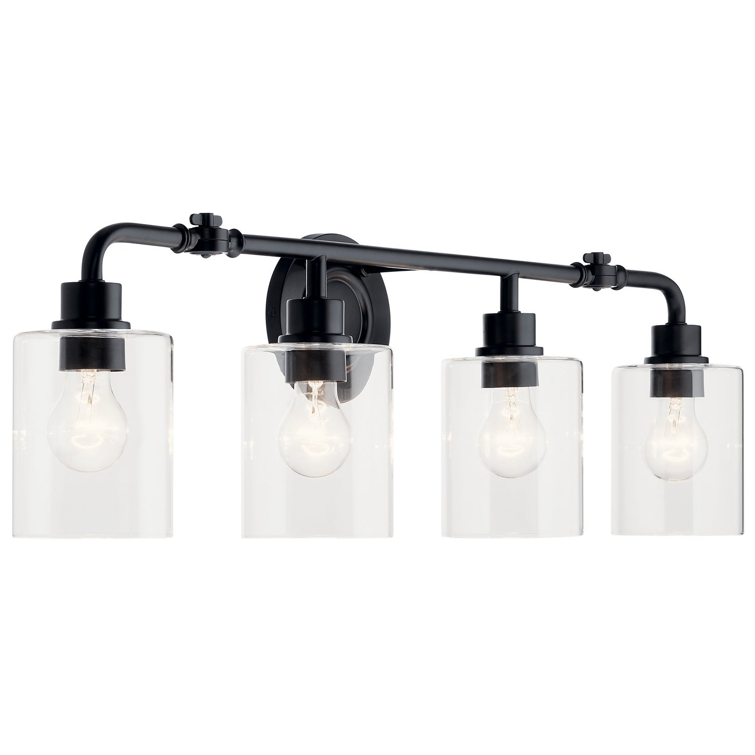 KICHLER 45667BK Gunnison 33.75" 4 Light Vanity Light Chrome