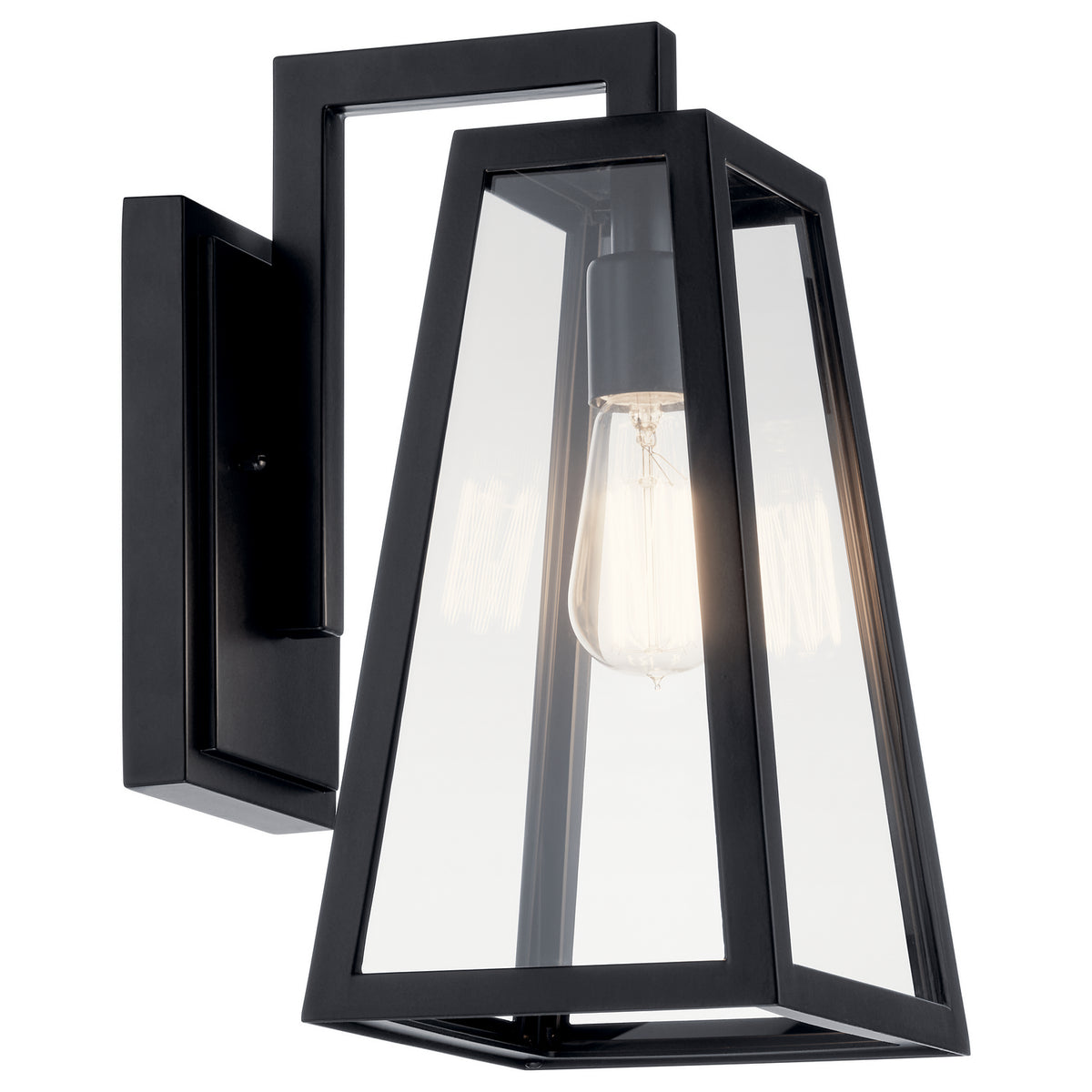 KICHLER 49331BK Delison 14" 1 Light Wall Light Rubbed Bronze