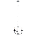 KICHLER 52383BK Kennewick 3 Light Chandelier Brushed Nickel