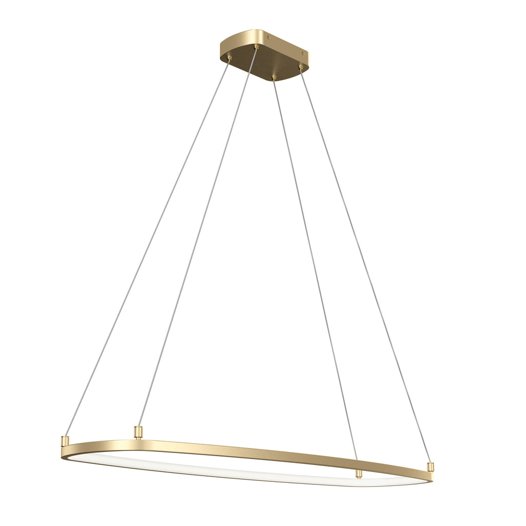 ELAN 84312CG Koloa LED Ring Chandelier - Champagne Gold