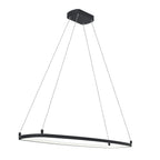 ELAN 84312MBK Koloa LED Ring Chandelier - Matte Black