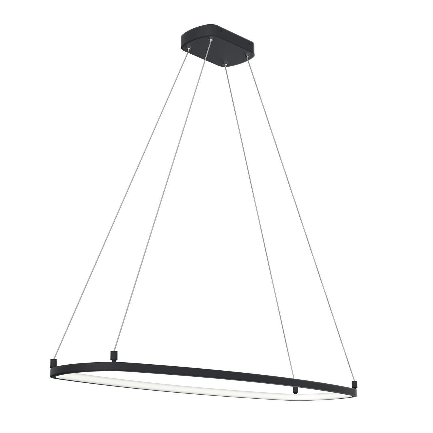 ELAN 84312MBK Koloa LED Ring Chandelier - Matte Black