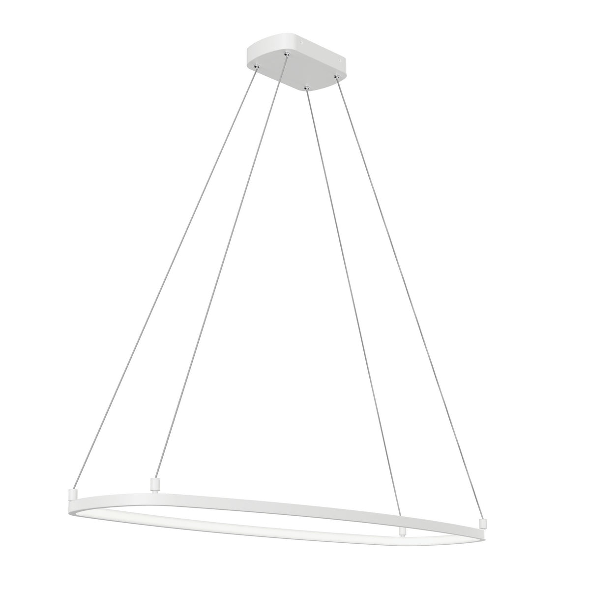 ELAN 84312WH Koloa LED Ring Chandelier - White