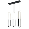 ELAN 84315MBK Wayan Linear Chandelier - Matte Black
