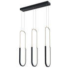 ELAN 84315MBK Wayan Linear Chandelier - Matte Black