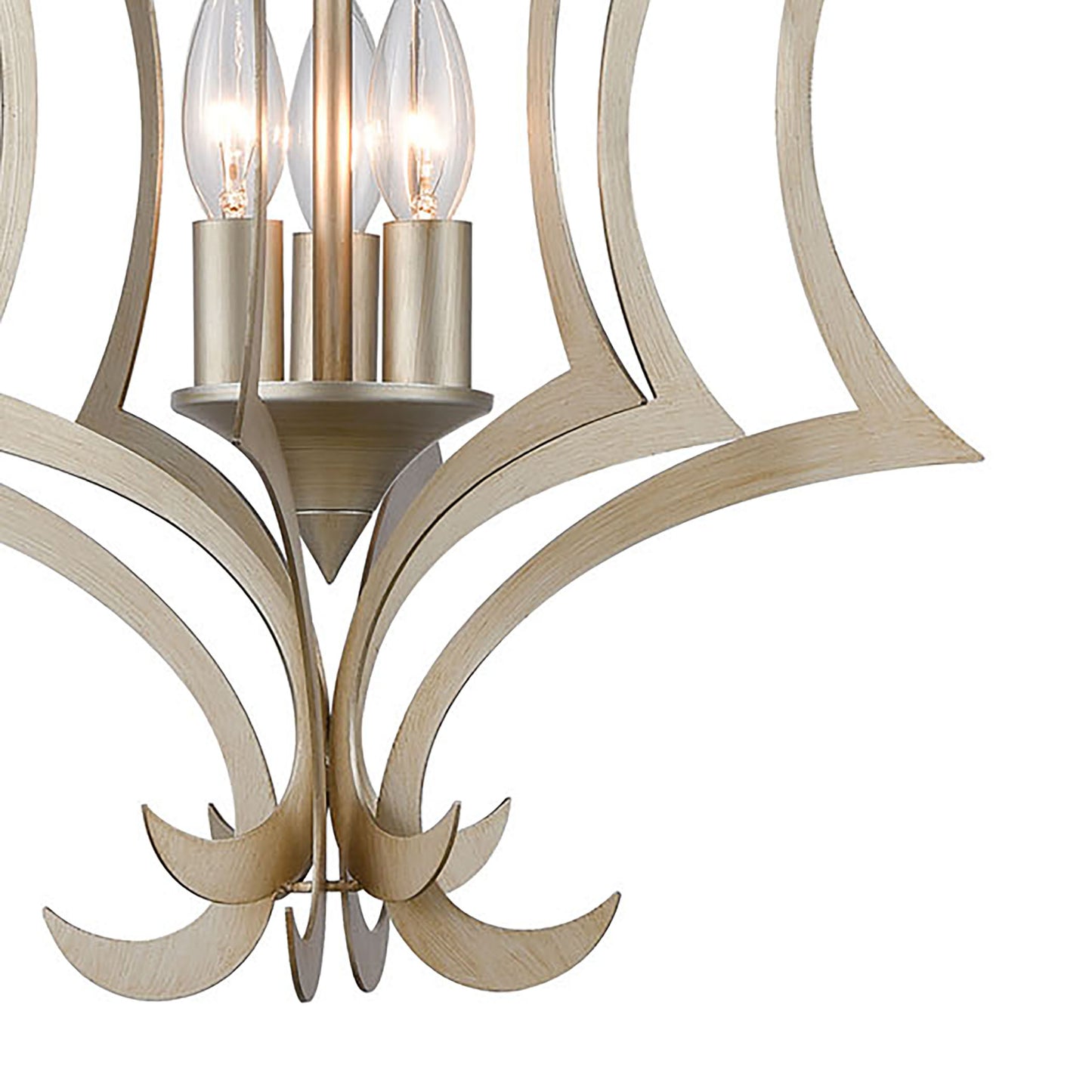 ELK SHOWROOM 12062/3 Delray 15'' Wide 3-Light Pendant - Aged Silver