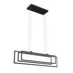 ELAN 84322MBK Jestin Linear Chandelier - Matte Black
