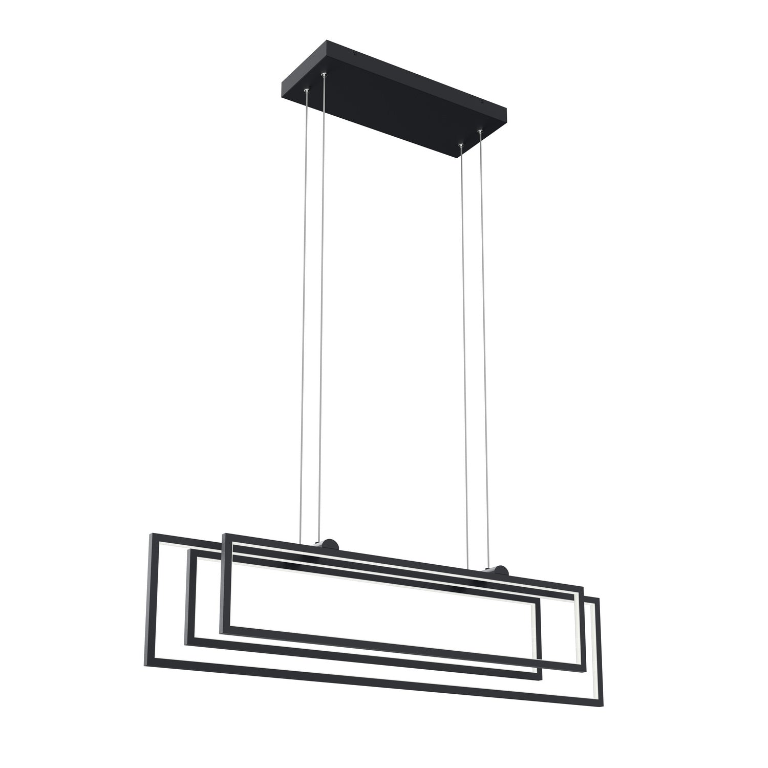 ELAN 84322MBK Jestin Linear Chandelier - Matte Black