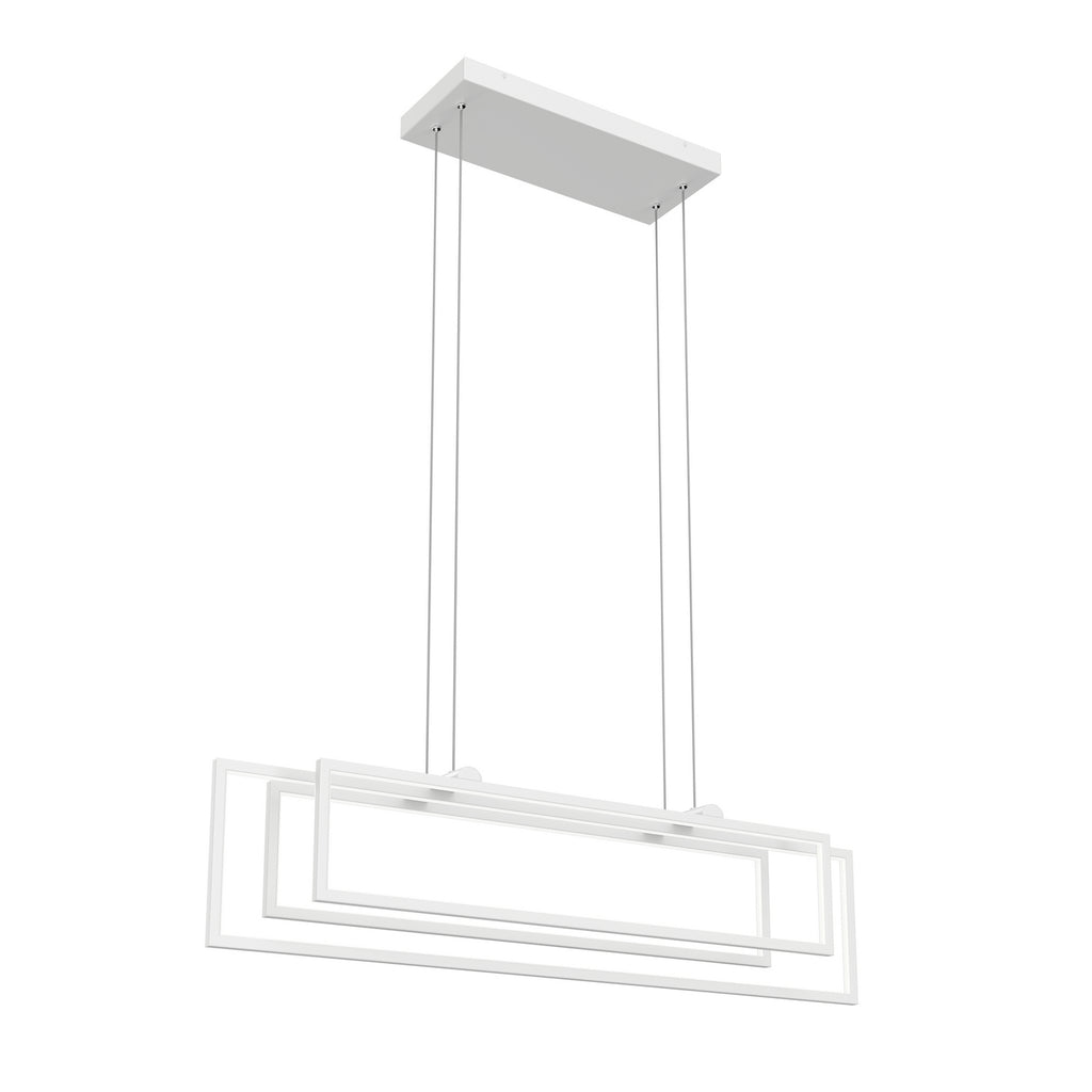 ELAN 84322WH Jestin Linear Chandelier - White