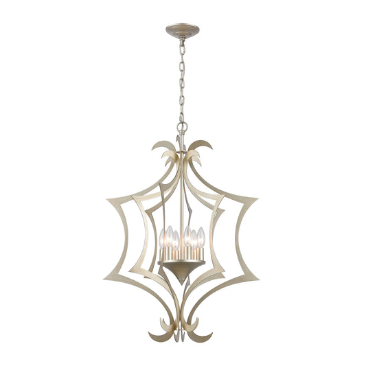 ELK SHOWROOM 12063/6 Delray 21'' Wide 6-Light Pendant - Aged Silver