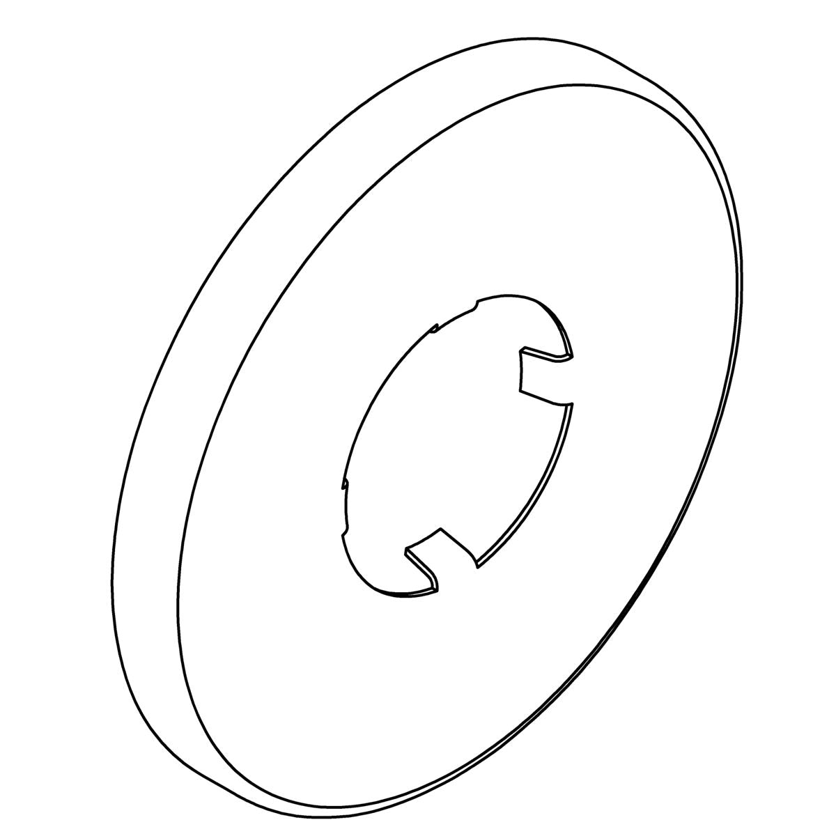 KOHLER Escutcheon Brass - Vibrant Brushed Moderne Brass, K-1207242-2MB