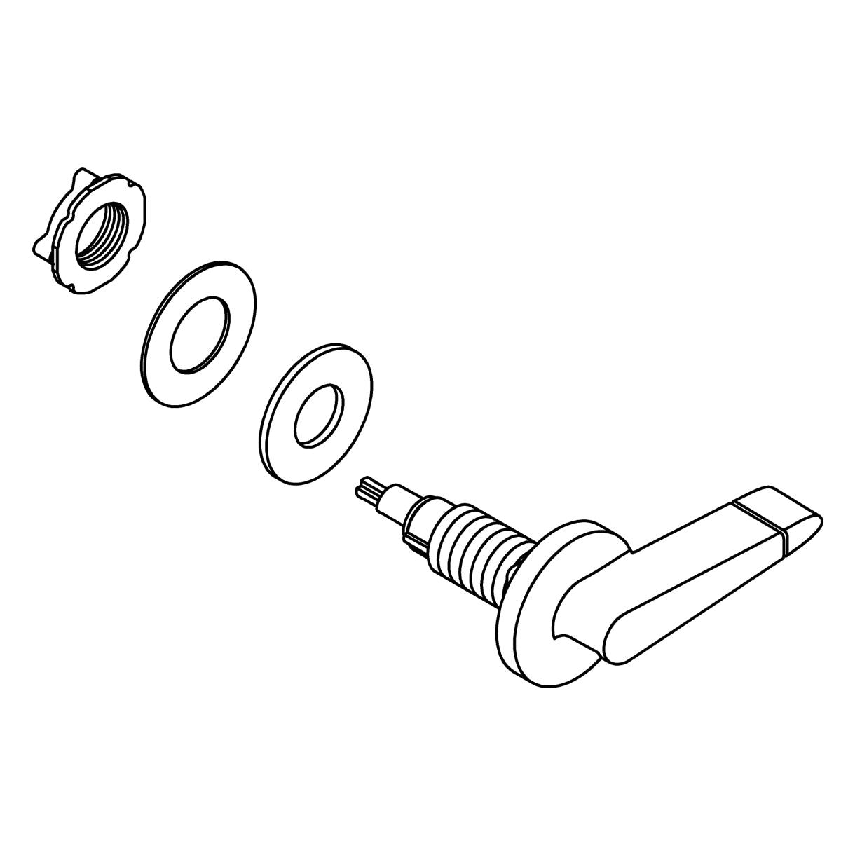 KOHLER TRIP LEVER KIT - Polished Chrome, K-1208884-CP