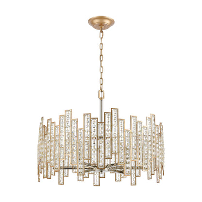 ELK SHOWROOM 12135/6 Equilibrium 24'' Wide 6-Light Chandelier - Matte Gold