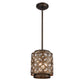 ELK SHOWROOM 12152/1 Rosslyn 8'' Wide 1-Light Mini Pendant - Mocha