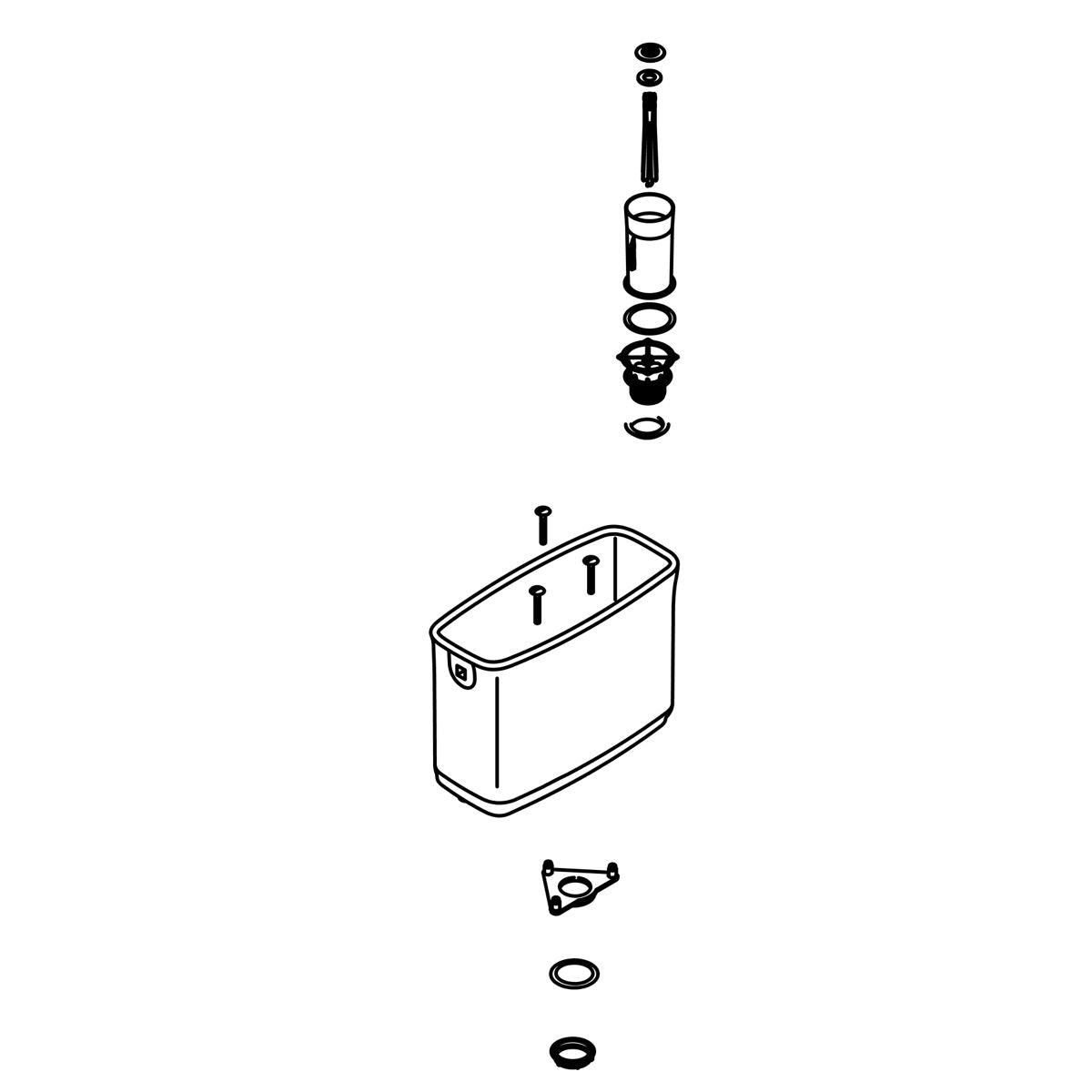 KOHLER CANISTER VALVE ASSEMBLY SERVICE KIT, K-1216614