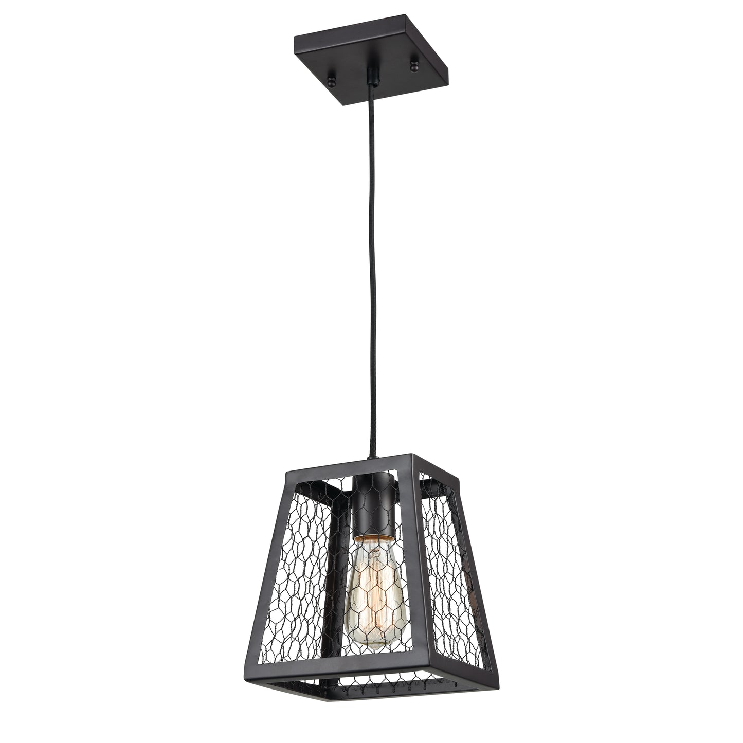 MARKETPLACE 1217-1011 Grange 6.6'' Wide 1-Light Mini Pendant - Oil Rubbed Bronze