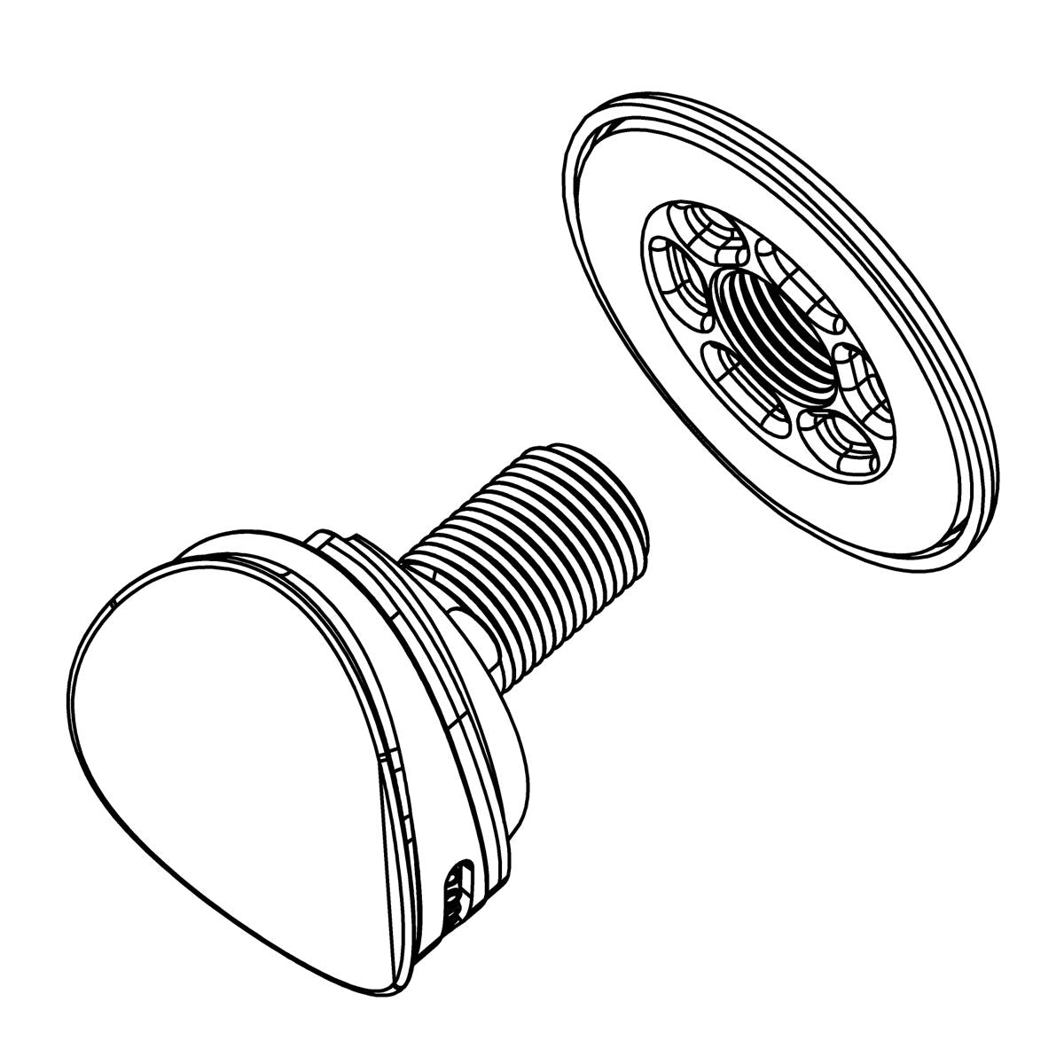 KOHLER URINAL SPREADER SERVICE KIT - Polished Chrome, K-1218378-CP