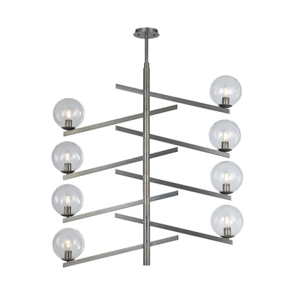 ELK SHOWROOM 12184/8 Globes of Light 42'' Wide 8-Light Chandelier - Black