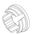 KOHLER Plug Button - Vibrant Brushed Moderne Brass, K-1219282-2MB