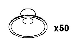 KOHLER Service Kit, Suction Cups, K-1219692