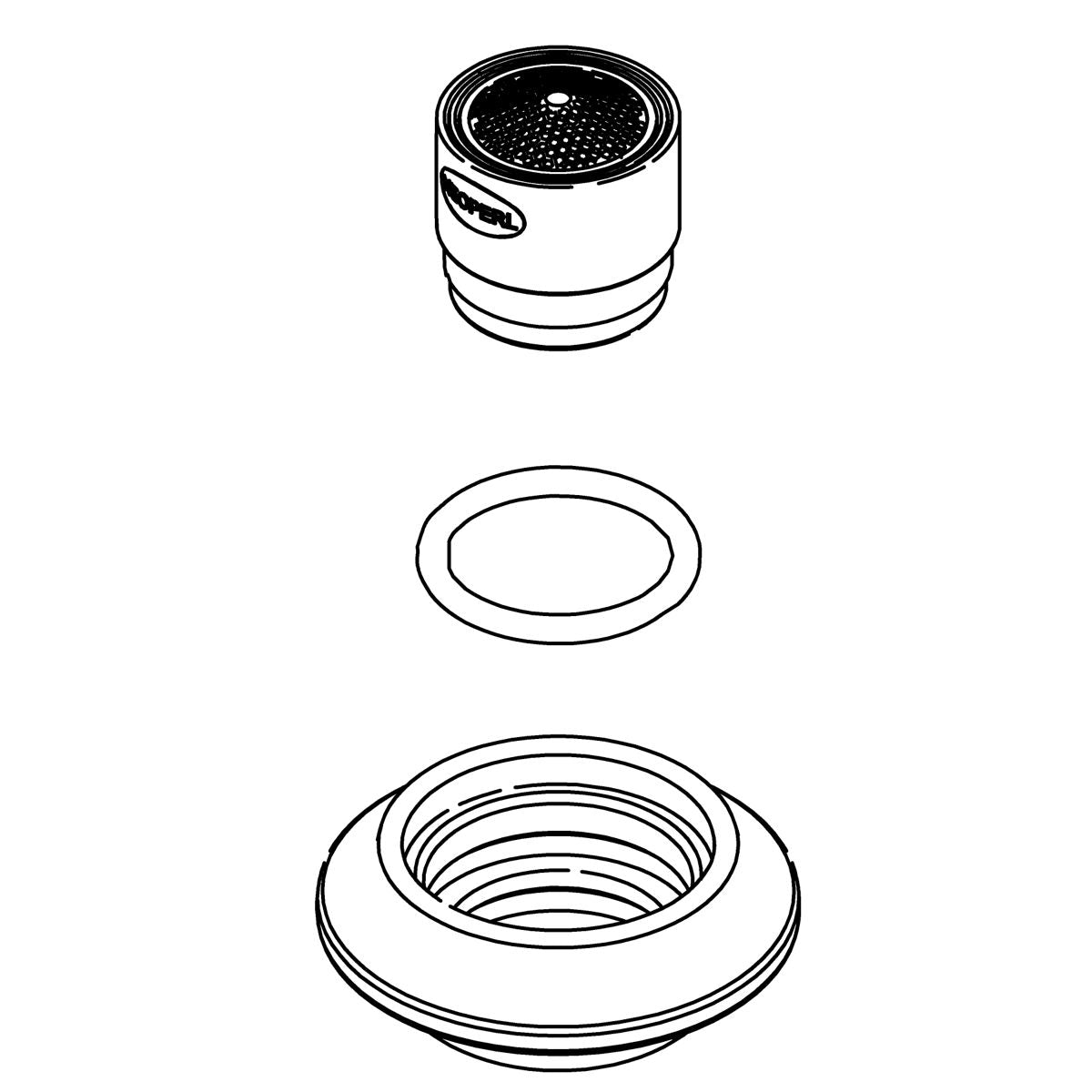 KOHLER Aerator Kit - Polished Chrome, K-1220334-CP
