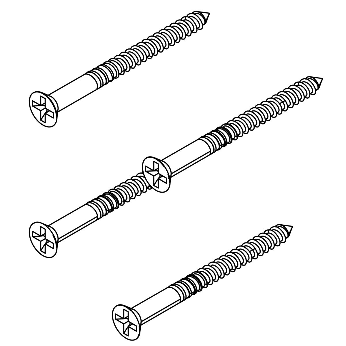 KOHLER Screw, 8-32 X 1.900, Flat Head, K-1220340