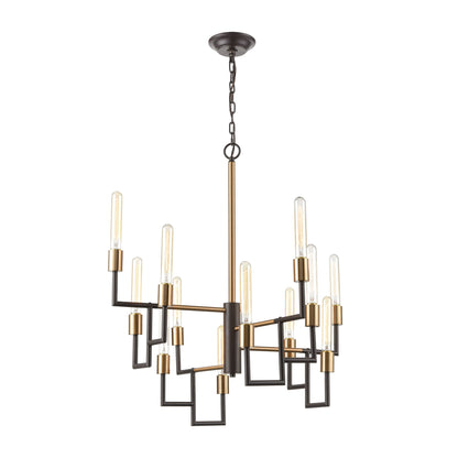 ELK SHOWROOM 12207/12 Congruency 29'' Wide 12-Light Chandelier - Oil Rubbed Bronze