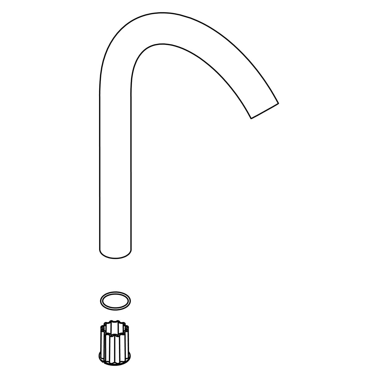 KOHLER Spout Kit - Vibrant Stainless, K-1222869-VS