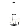 KICHLER 52450BKT Vetivene 20" 3 Light Chandelier Textured Black