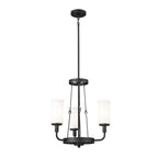 KICHLER 52450BKT Vetivene 20" 3 Light Chandelier Textured Black