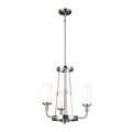 KICHLER 52450CLP Vetivene 20" 3 Light Chandelier Classic Pewter
