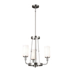 KICHLER 52450CLP Vetivene 20" 3 Light Chandelier Classic Pewter