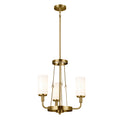 KICHLER 52450NBR Vetivene 20" 3 Light Chandelier Natural Brass