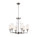 KICHLER 52451CLP Vetivene 29" 6 Light Chandelier Classic Pewter