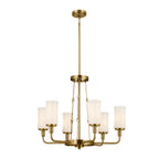 KICHLER 52451NBR Vetivene 29" 6 Light Chandelier Natural Brass