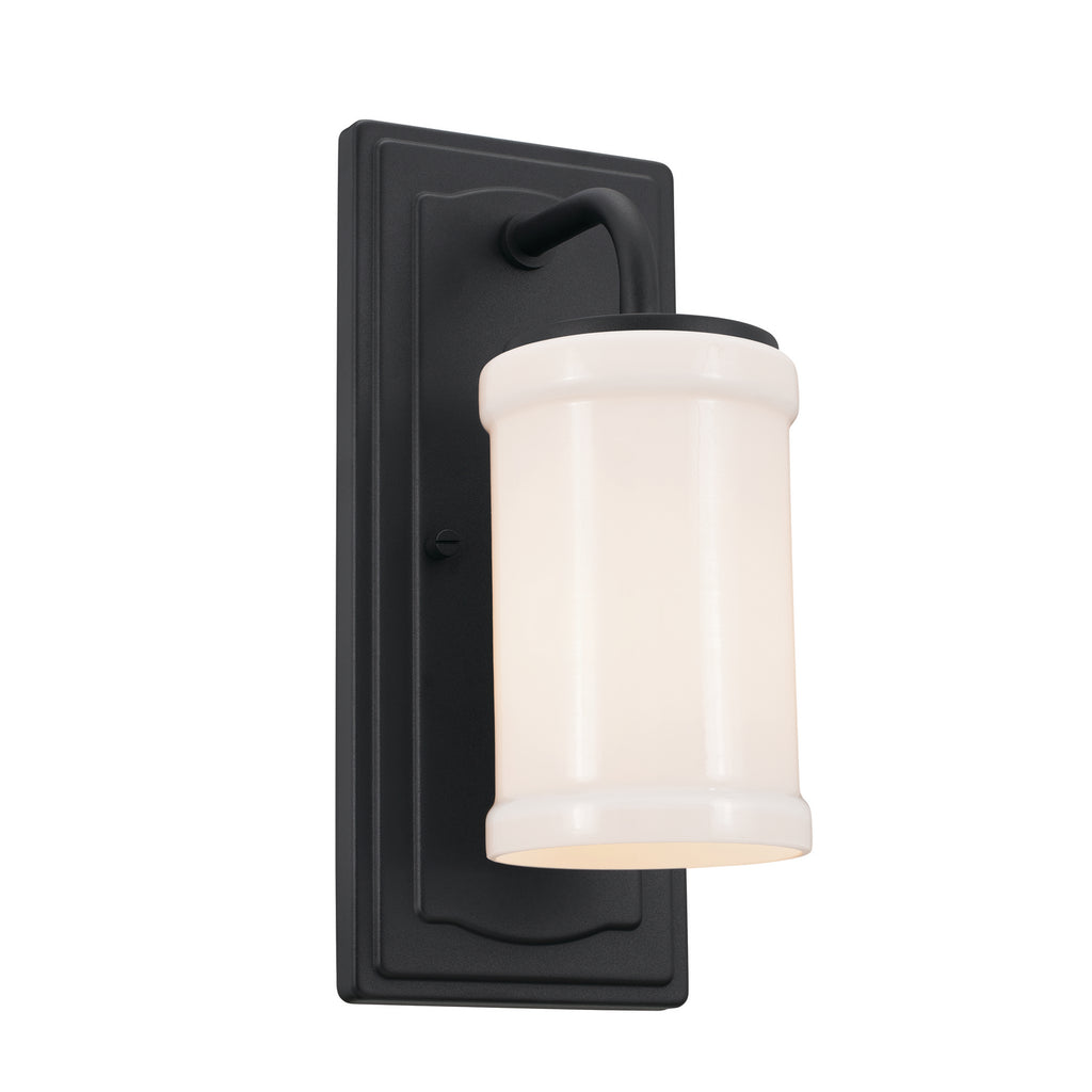 KICHLER 52454BKT Vetivene 12" 1 Light Wall Sconce Textured Black