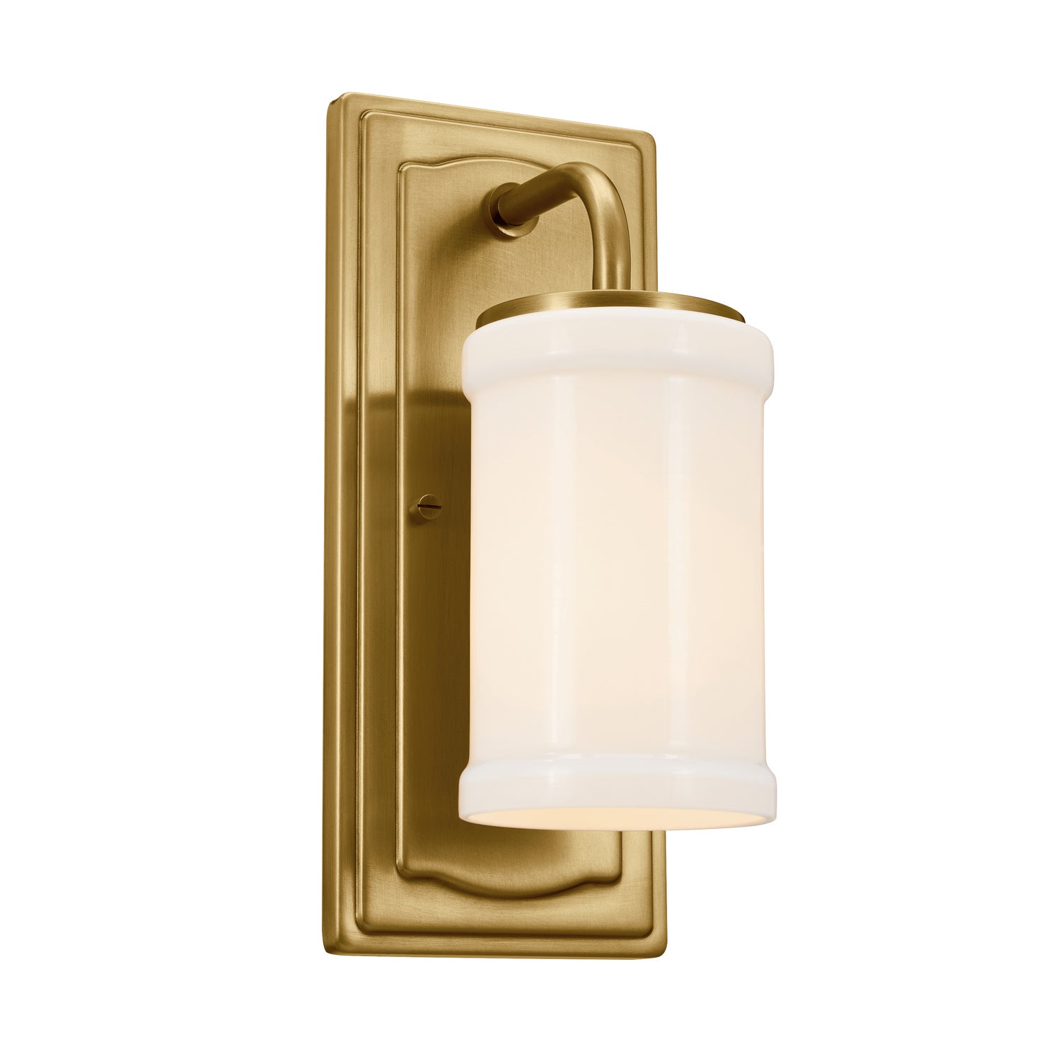 KICHLER 52454NBR Vetivene 12" 1 Light Wall Sconce Natural Brass