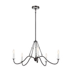 KICHLER 52455AVI Freesia 31.25" 5 Light Chandelier Anvil Iron