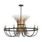 KICHLER 52459BK Felicity 37" 9 Light Chandelier Black