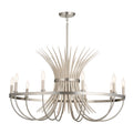 KICHLER 52459NI Felicity 37" 9 Light Chandelier Brushed Nickel