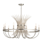 KICHLER 52459NI Felicity 37" 9 Light Chandelier Brushed Nickel