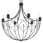 KICHLER 52462BKT Topiary 30" 6 Light Chandelier Textured Black