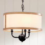 KICHLER 52465AVI Heddle 15" 3 Light Convertible Chandelier Anvil Iron