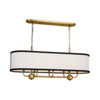 KICHLER 52467NBR Heddle 42.5" 8 Light Linear Chandelier Natural Brass
