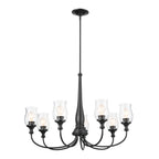 KICHLER 52469BK Melis 35.5" 7 Light Chandelier Black