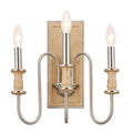 KICHLER 52473NI Karthe 14" 3 Light Wall Sconce Brushed Nickel