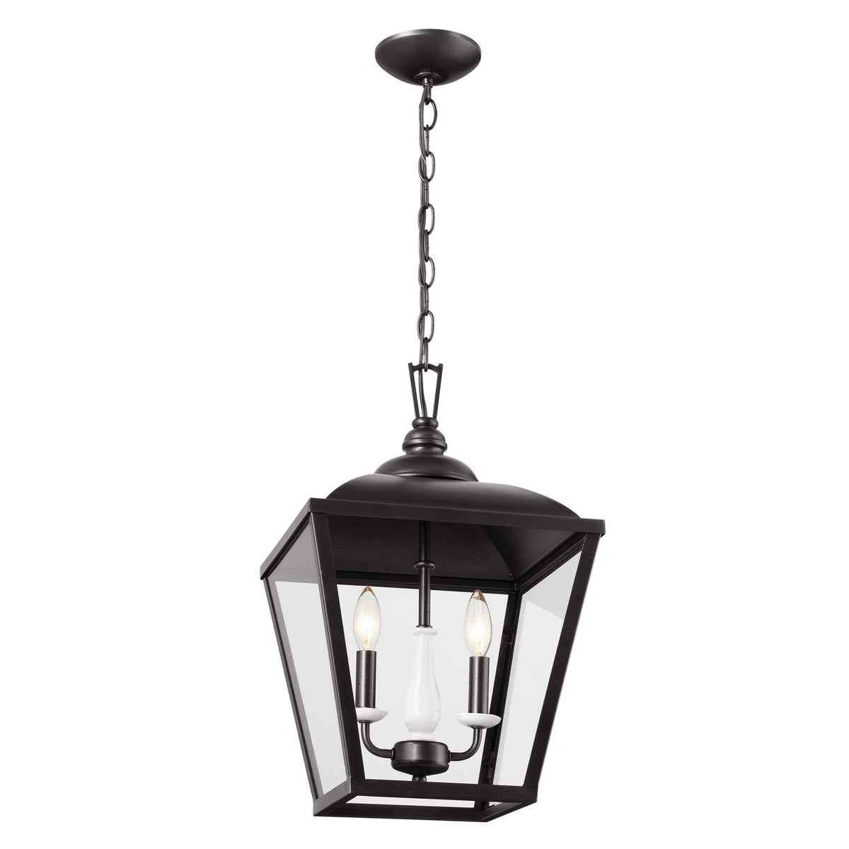 KICHLER 52474AVI Gentle Hill 19" 2 Light Pendant Anvil Iron